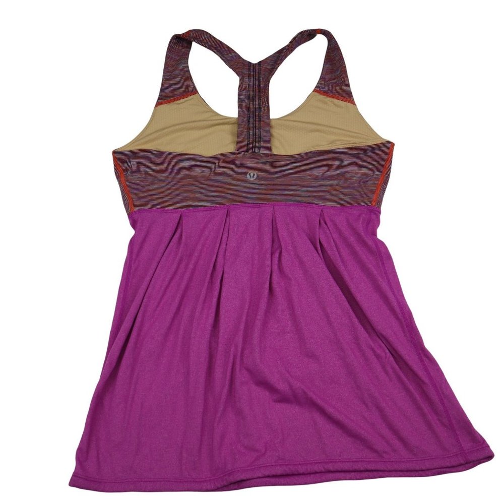 Lululemon Womens Tank Purple racerback  Size 8 - Picture 5 of 11